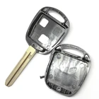 2 Key Topbest Sale 2 Buttons Shell With TOY43 Blade With Logo With Sticker For T-oyota Key Shell Cars
