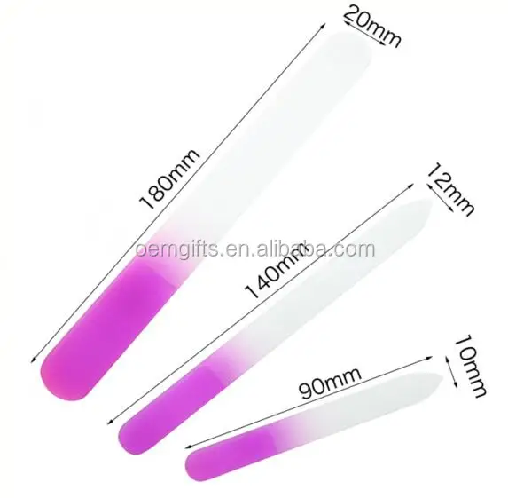 Unionpromo Durable Crystal Glass Nail File Custom Logo Wholesale Gift for Professional Nail Care