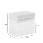 Plastic Food Pot High Efficiency Dampproof 400 Ml Jar Plastic Glass Food Seal Pot