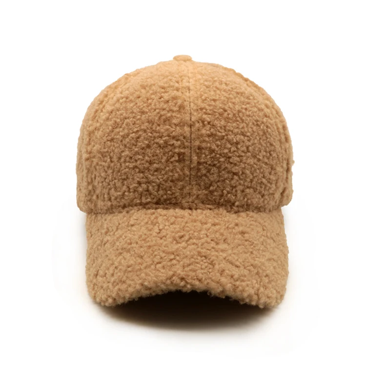 Faux Fur Hat Wool Baseball Cap 