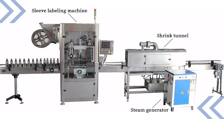 Full Automatic PET Beverage Juice Bottle Plastic Drinking Mineral  Label Bottle Thermal Neck Shrink Sleeve Labeling Machine details