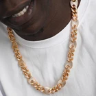 Diamonds Customized Big Heavy Iced Out Jewelry Bust Down Moissanite Diamonds Cuban Link