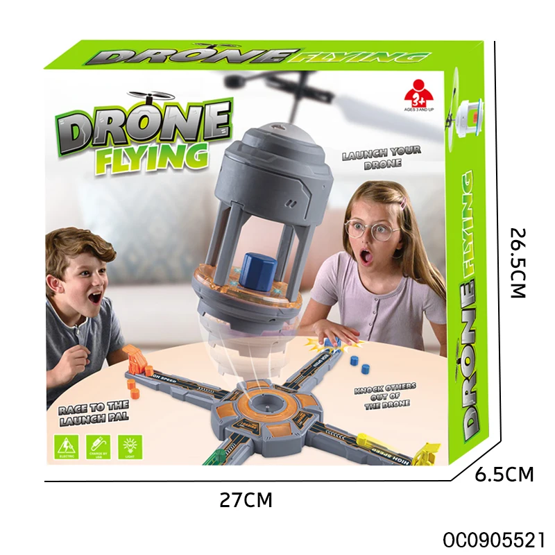 Novelty assemble flying spinner mini drone flying toys games for kids boys