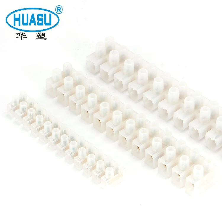 High Quality Low Price U Type Electrical 30 60 80 100 Amp Flexible PP/PA/PE Screw Terminal Block Wire Terminal Block Connector