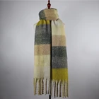 Scarf Popular Design High Quality Cheap Winter Women Check Plaid Scarf Scarves Ladies Custom Scarves