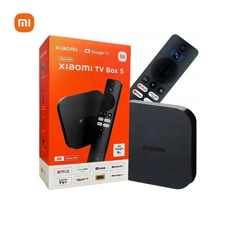 Original Global Version Xiaomi Mi TV Box S 2nd Gen Quad Core 4K HD Android MI Smart TV Box