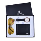 Creative Men's Glasses Waterproof Watch Father's Day Gift Set