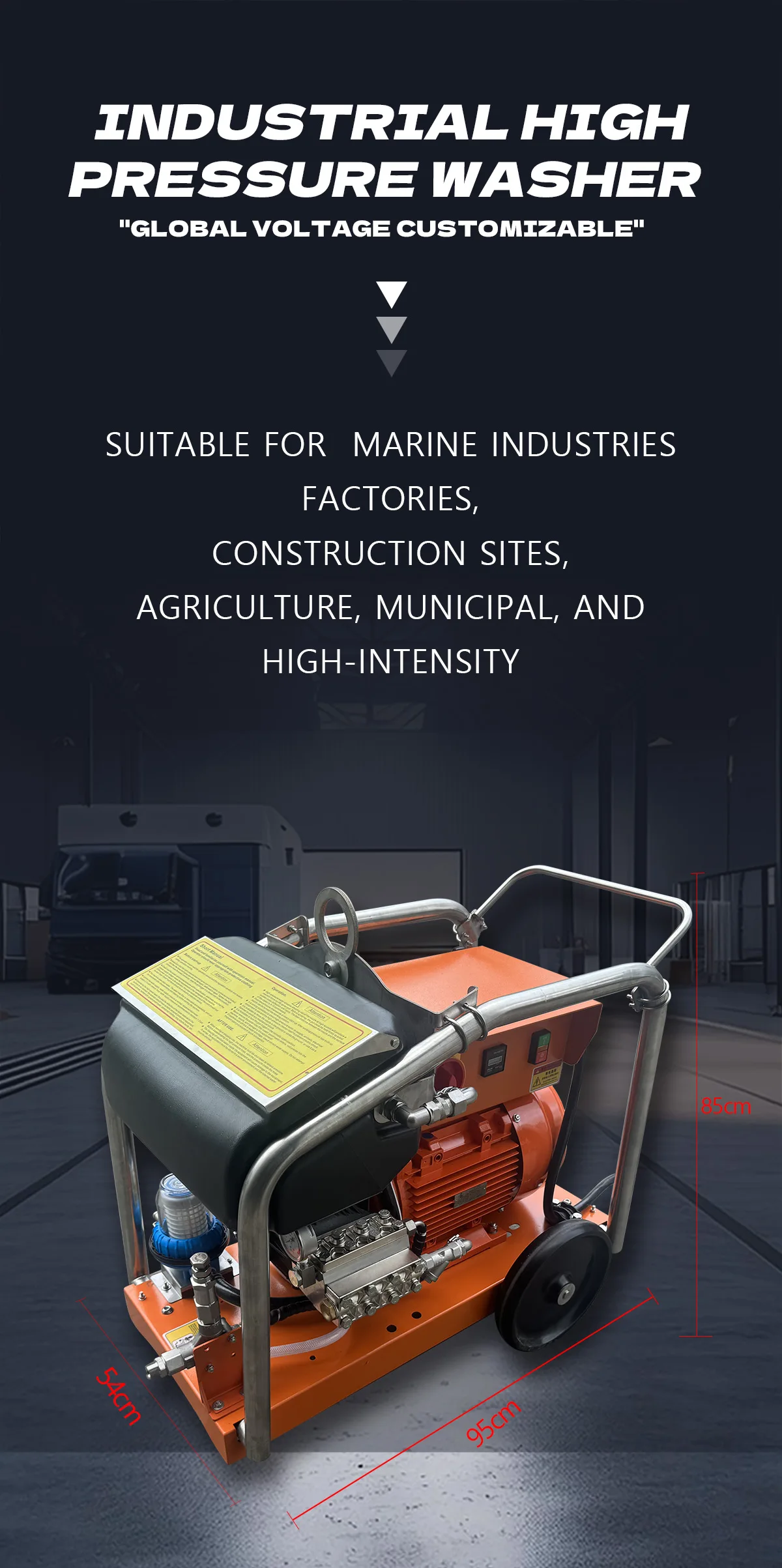 min ship deck cleaning building cleaning high pressure washer for rust removal and deburring-2