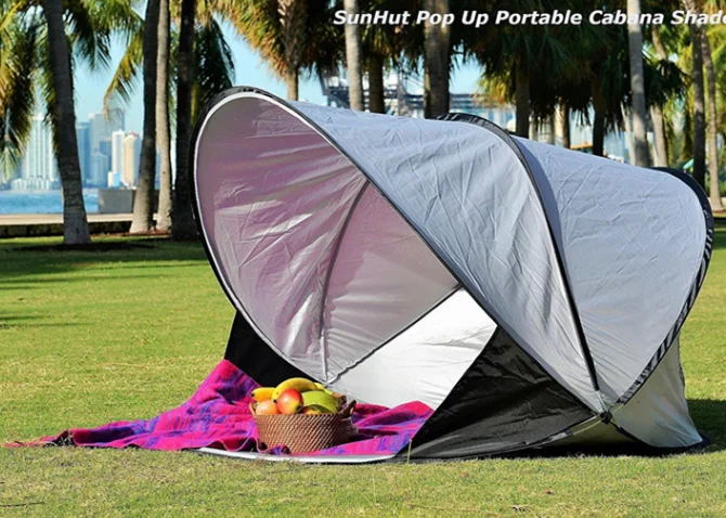 Portable Lightweight Beach Tent with UV Protection Easy Setup Steel Frame Sun Shelter for Outdoor Camping details