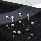 Stud Earrings Sterling Silver Natural Gas Pearl Stud Earrings