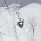 Sterling Silver Ot Buckle 925 Sterling Silver New Style Elegant Charm Retro Heart Pendant Silver Bracelet