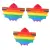 Shawl Cloak Banner Parades Costume Rainbow Cloak Rainbow Cape for Pride Day Party Cheering Flag Cape Rainbow Flag Cloak