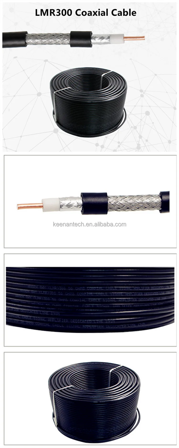 50ohms High Frequency Coaxial Cable Wifi Intercom Satellite Cable LMR300 LMR400 5D-FB of Communication