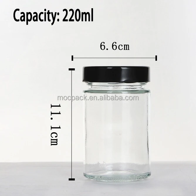 product glass jars food grade jam bottle glass jar straight sided clear glass candle jar with lid-31