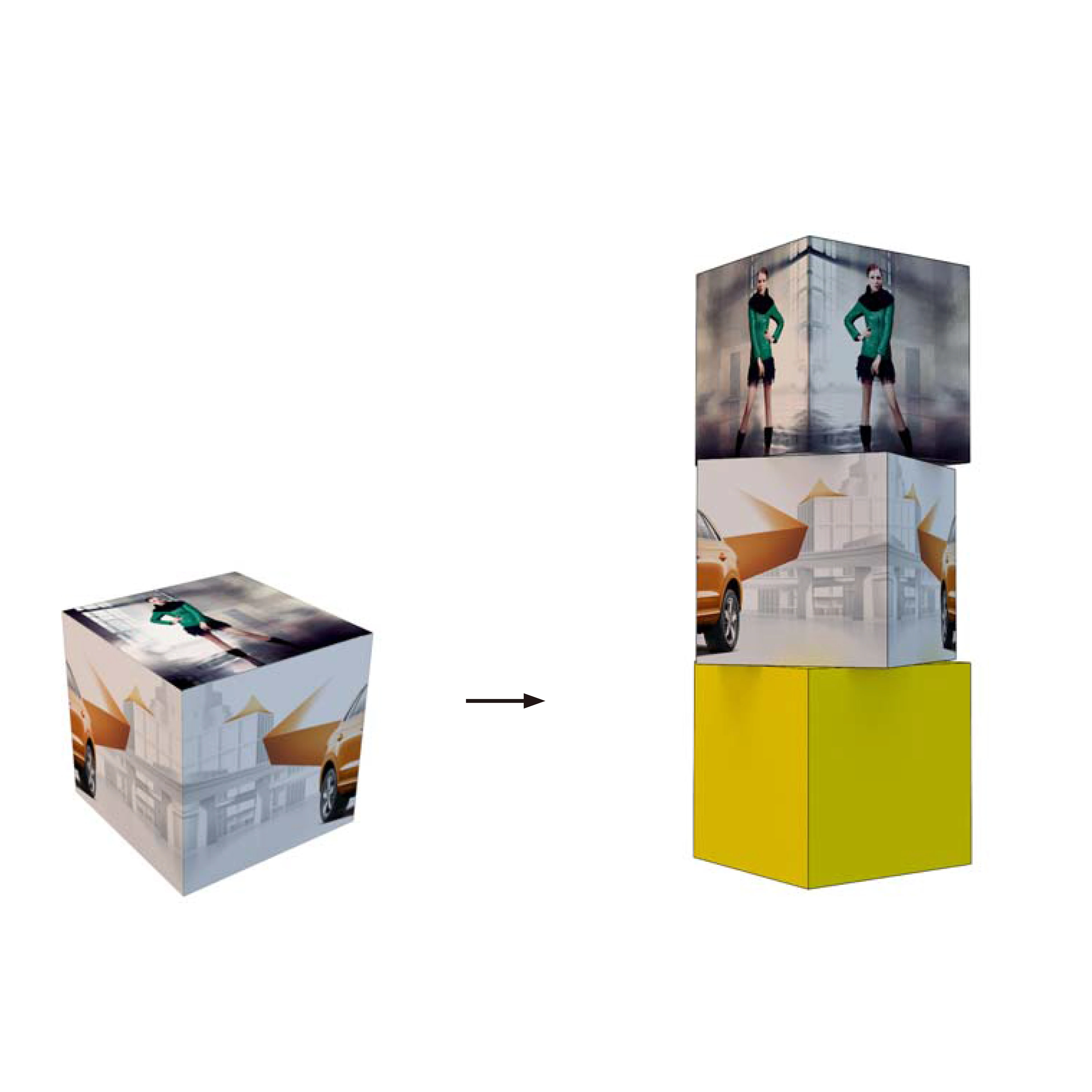 product custom printed portable backlit trade show booth display walls led light box backlit poster exhibition display-4
