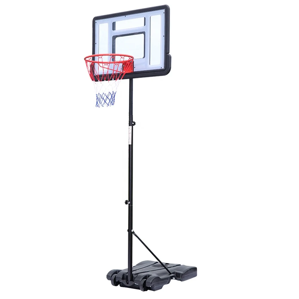 Basketball Net Hoop Backboard Portable Wheels Adjustable Stand Free Standing 