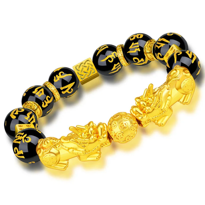 feng shui bracelet obsidian