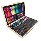 Factory Direct Supply 180 Piece Deluxe Wood Drawing And Painting Art Set For Kids