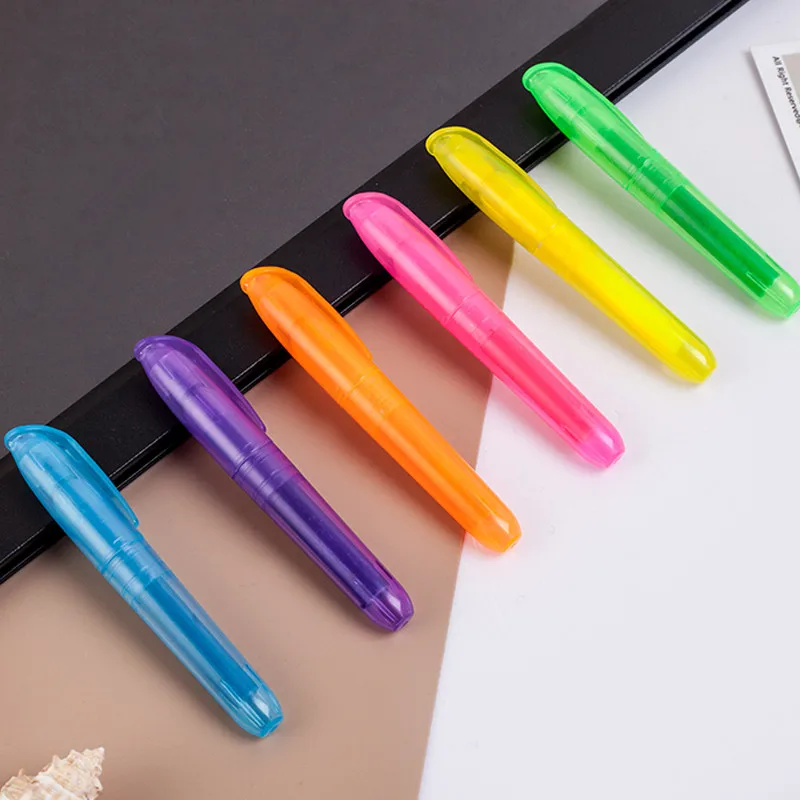 Office School Stationery Products Private Label Fluorescent Colorful Marker Pen Highlighter Pens