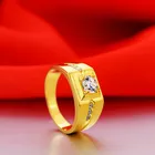 Ring Wedding Rings Gold Gentleman Temperament Plated 24K Gold/Silver Ring For Men Wedding Rings Gold
