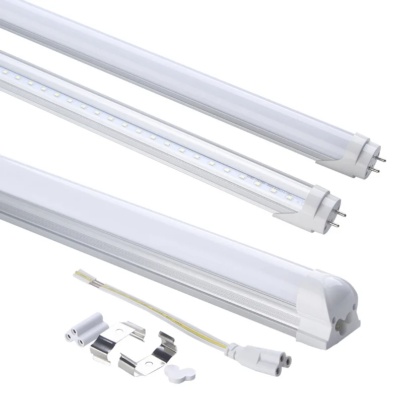 T8 110v/220v 20 Watt 60cm 120cm Lamp Bulb Tubes Fixture Lighting Integrated Led Tube Light High Brightness 2ft 3ft 4ft Cheap