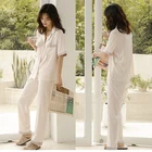 Sleepwear Custom Summer Sleepwear Short Pyjama Sets Chinese Women Satin Pajamas