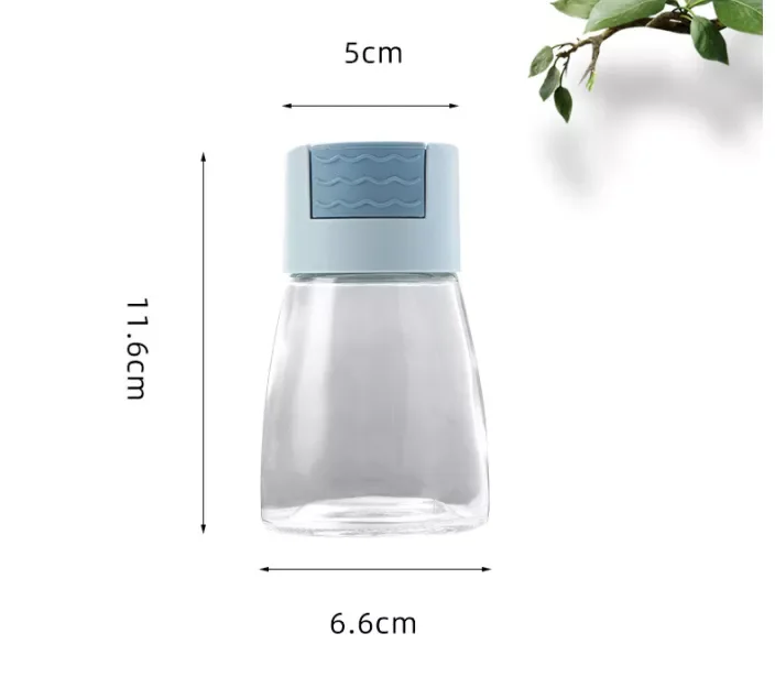 New Quantitative Salt Shaker Household Kitchen Sodium Glutamate Seasoning Bottle Press Type Seasoning Jar