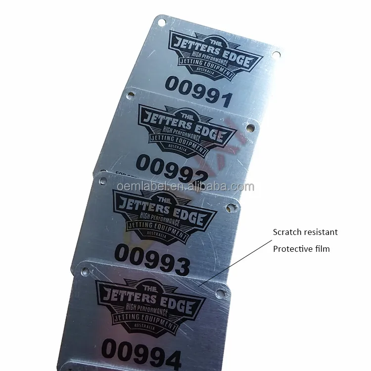 product qr code serial id numbers etched ss nameplate product label engraved metal stainless steel logo name plates-30