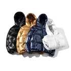 Jacket Fashion Style Shiny Custom Polyester Fabric Men's Puffer Jacket Wholesale Winter Jacket