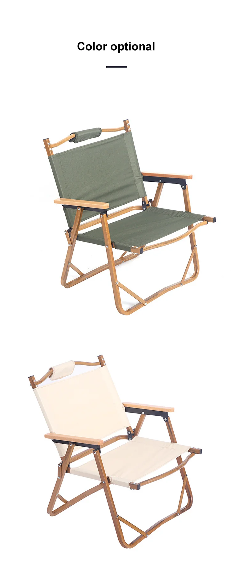 Nordic Style Portable Foldable Aluminum Alloy Fishing Stool Kermit