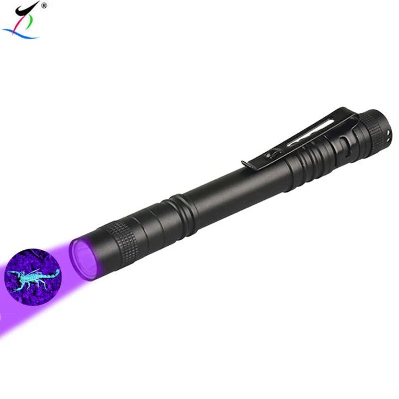 Mini Pocket Led Uv Flashlight W Nm Black Light Uv Penlight Metal