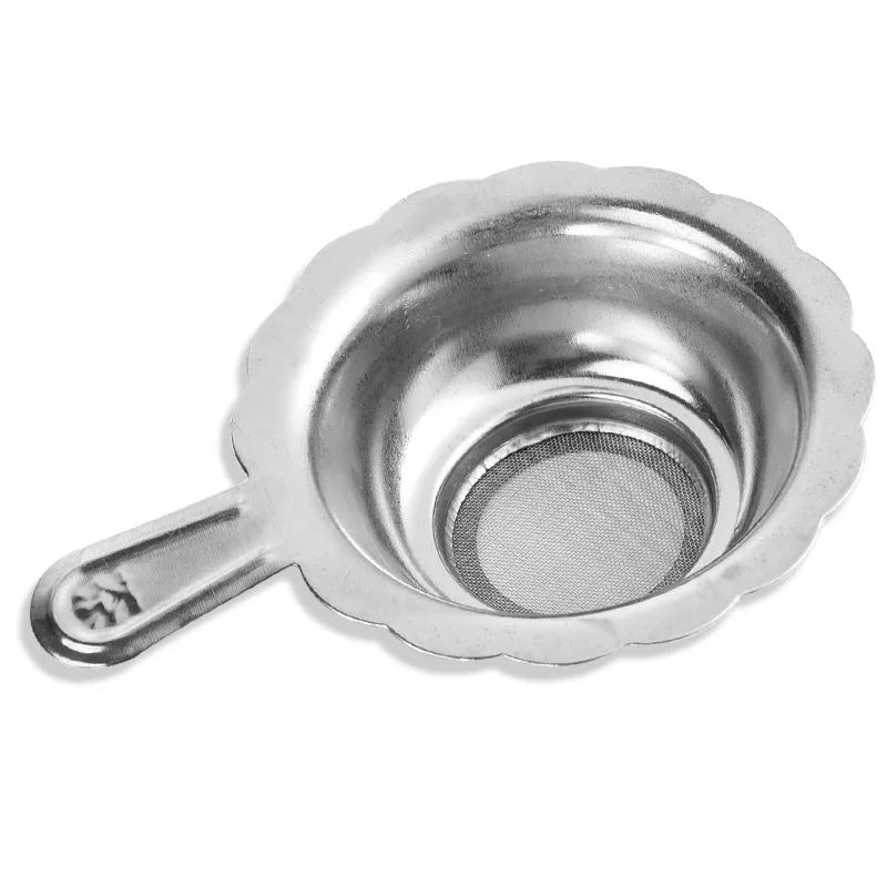 WHY153 304 Stainless Steel Reusable Funnel Tea Infuser Small Size Tea Strainer Teapot Loose Tea Filter Teaspoon
