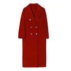 Winter Coats Coat OEM ODM Custom 2021 Winter Coats Women Trench Coat Long Winter Double Breasted Wool Coat Women