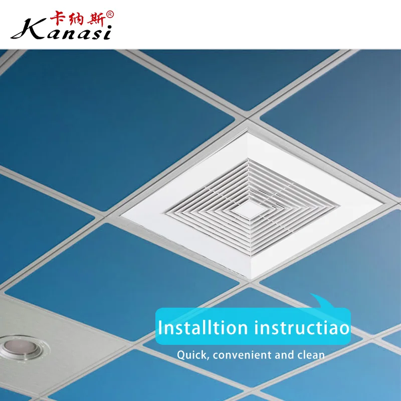 Kanasi 4 6 810 Inch Plastic Office Commercial Exhausted Ventilation Indoor Exhaust Fan manufacture