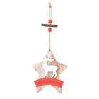Christmas Ornaments Christmas Wooden Painted Love Wings Angel Christmas Pendant Bells Ornaments