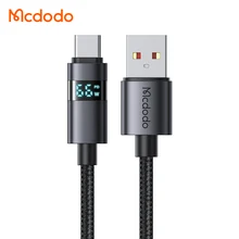 Mcdodo 649/652 Charging Power Smart Display 6A Fast Cable USB to 8pin/ Type C SCP VOOC AFC QC4.0 Nylon Fast & Strong Cable 1.2m