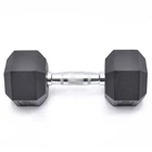 Skillful Manufacturer Frosted Glossy Rubber Hexagon Dumbbells