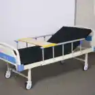 Manual Low Price No Folded And Iron Metal Type 1 Functions Manual Crank Hospital Bed Metal Nursing Bed Care Bed
