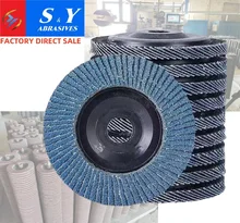 100mm 4 inch 40 60 80 120 Grit Aluminum Oxide Abrasive Metal Sanding Flap Disc