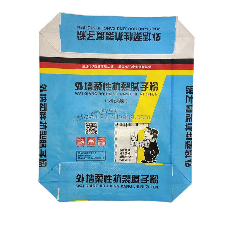 PP Woven Valve Bag with 50KG 40KG 25KG Capacity for Cement and Construction Materials