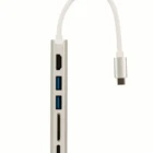 8 In 1 Type C To 2xUSB3.0+ VGA+HDMI+SD+RJ45+3.5mm Audio+pd Multiport Hubs Adapter Type C