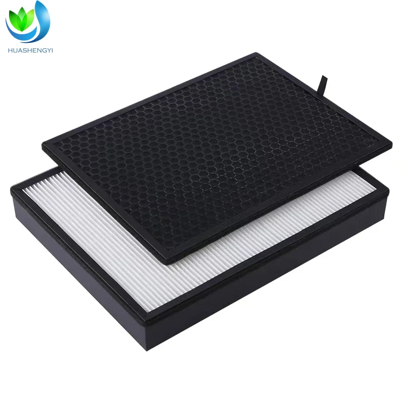 product walson air purifier parts hepa activated carbon combina true hepa filter composite panel hepa filter-5