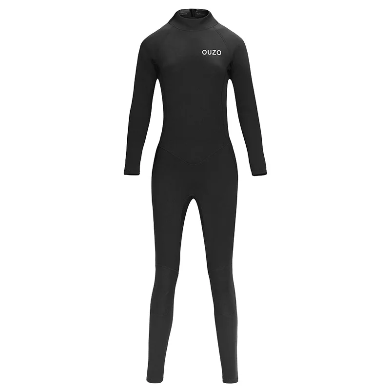 1.5mm Women Long Sleeve Jellyfish Swimming Suit Surfing Snorkeling Stocking Set Sailing One Piece Wetsuit