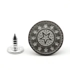 Star Hot Sale Star Design Logo Jeans Button Free Sample Factory Price