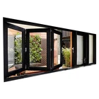 Glass Window Foshan Factory Price Aluminium Glass Folding Window Bifold Window