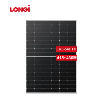 LONGI Himo 6 solar panel LR5-54HTH-430M MONO Solar Panel 430W 435W 440W Black Frame solar panel on stock with cheap price