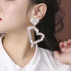Rhinestone Earrings Earings Fashion Rhinestone Earrings Jewelry Luxury Gold Hoop Heart Earings For Women