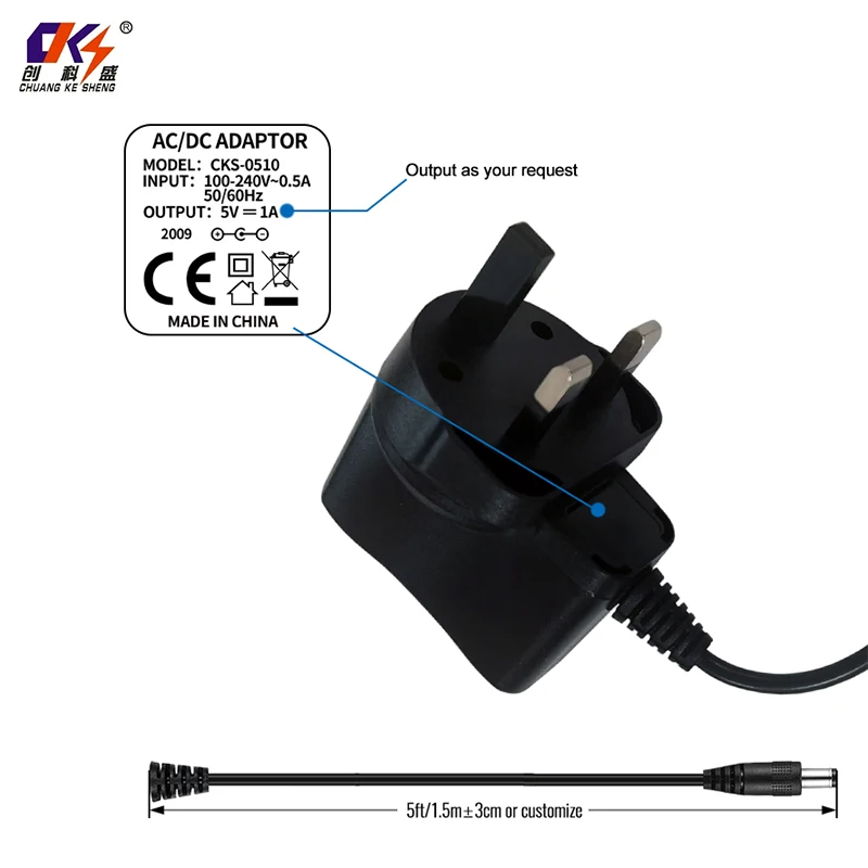 product china wholesale pcabs 5 volt 1 amp 5v 5w power 100 240v ac 5v 1a adapter power supply for led lighting-5