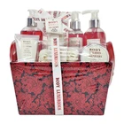 Gift Shower Bath And Spa Gift Set Strawberry Label Gift Baskets Mother Day Bath Spa And Shower Gel Gift Set
