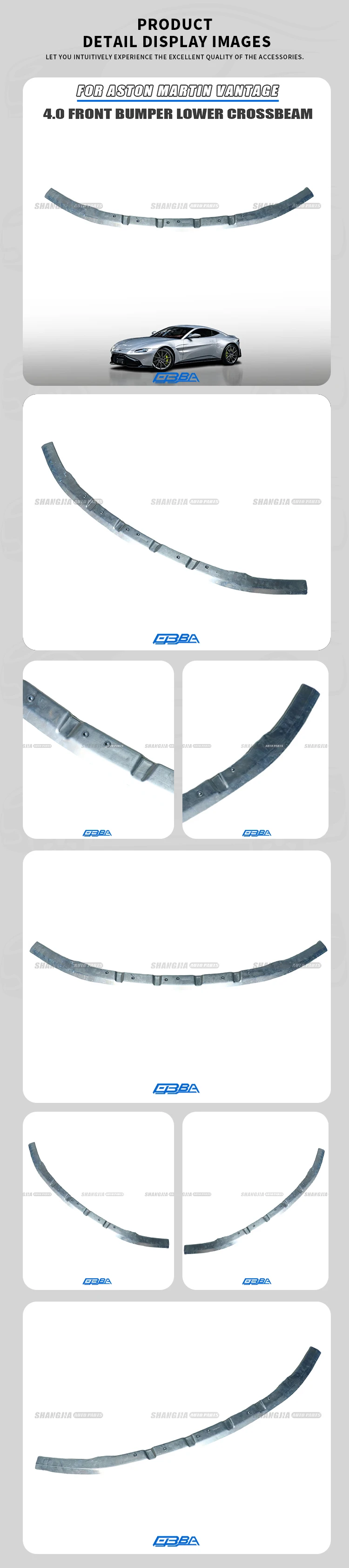 Spare Parts Aluminium Front Bumper Lower Support Beam For Aston Martin Vantage Coupe Roadster AMR KY63108K43BB Car Crossmember factory